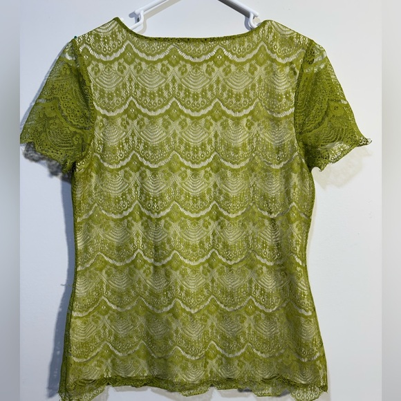 Banana Republic Green Fitted Embellished Blouse - Picture 2 of 4